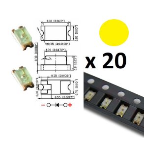 Nettog SMD 0603 GUL-20pak