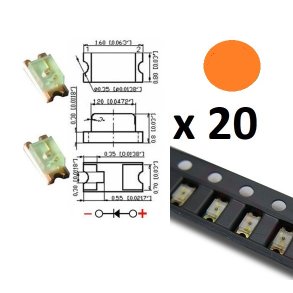 Nettog SMD 0603 ORANGE-20pak