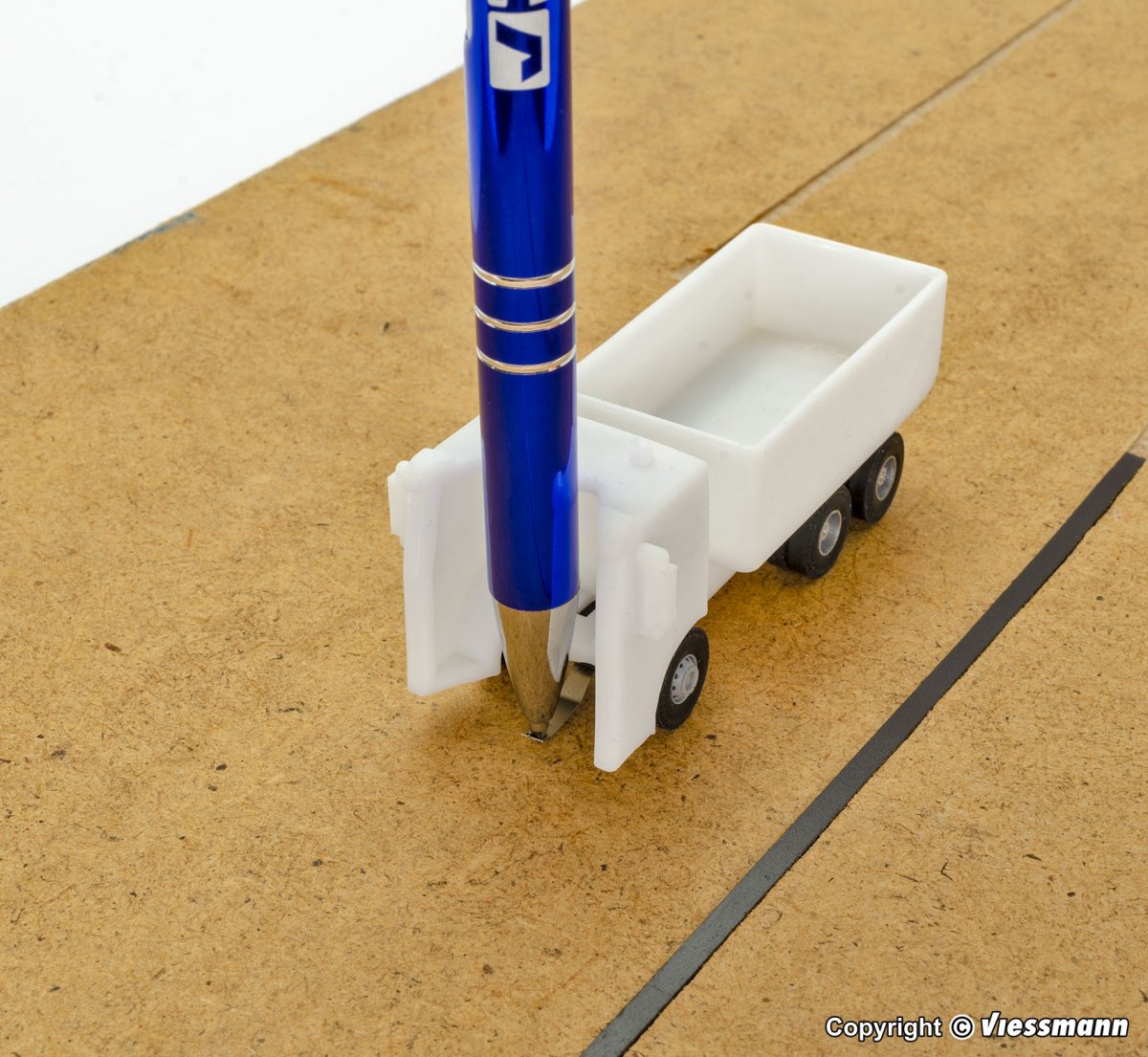 Projecteur Mobile Sur Remorque Viessmann 1343 - Modèle Miniature H0, éclairage LED, Pour Diorama Pompier Ou THW