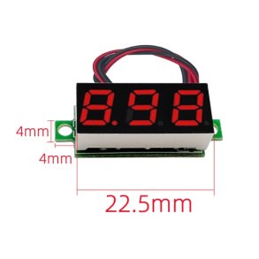 Nettog Voltmeter 0-30 volt, rd